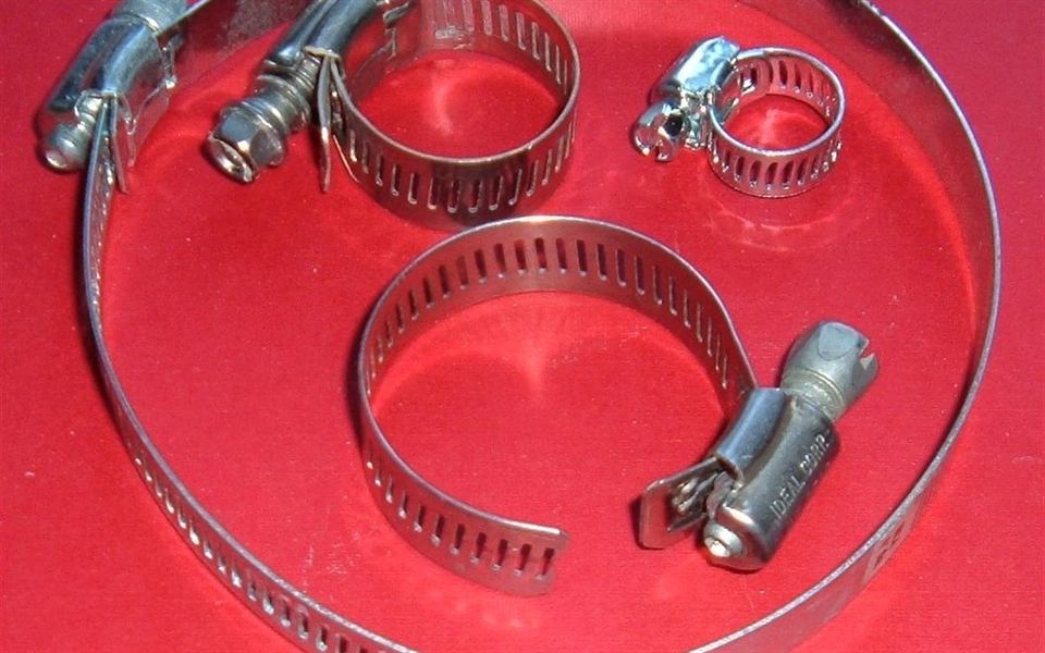 Abrazaderas sinfín de distintos diámetros